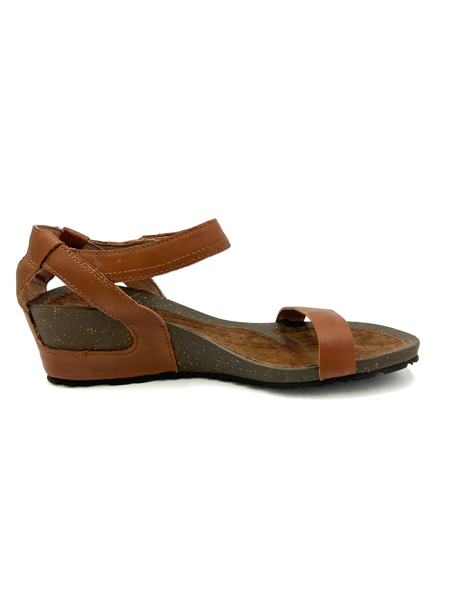 Teva Sandalo Cabrillo wedge in pelle con zeppa e cinturini regolabili - marrone - Teva