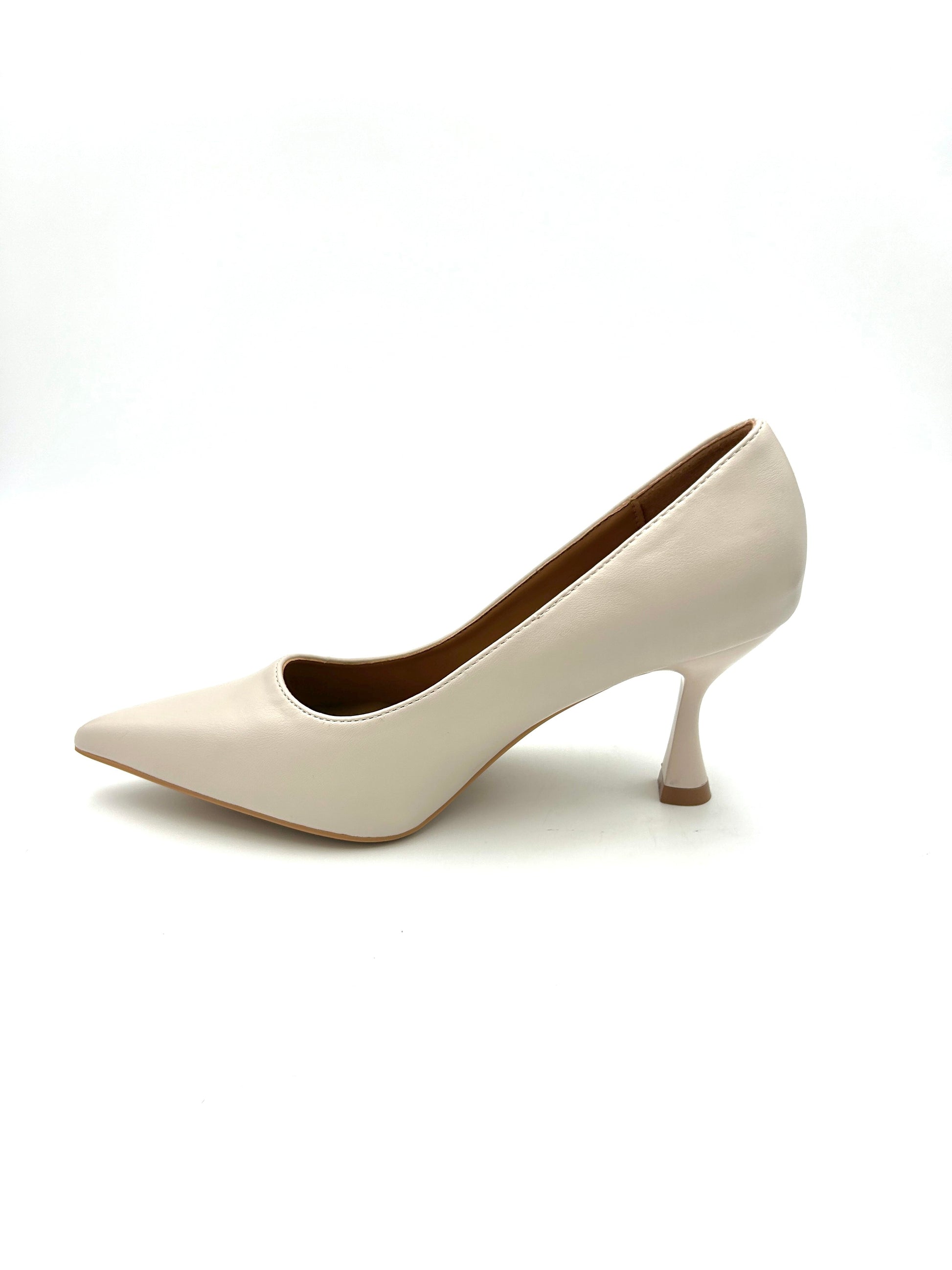 Décolleté da donna, 8 cm / Nude, Nero e Blu (sottopiede memory foam) - crichic