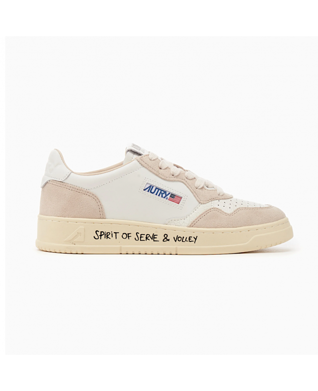 Autry Sneakers Medalist Low Wrt-Volley Donna Bianco Beige AULW - VY01 - autry