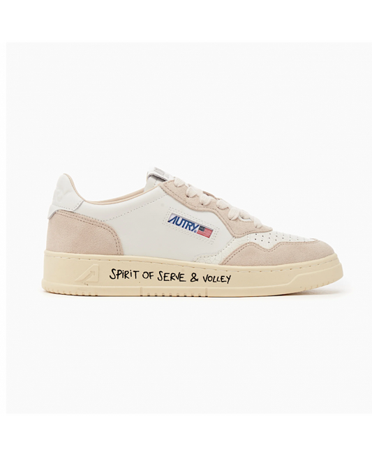 Autry Sneakers Medalist Low Wrt-Volley Donna Bianco Beige AULW - VY01 - autry