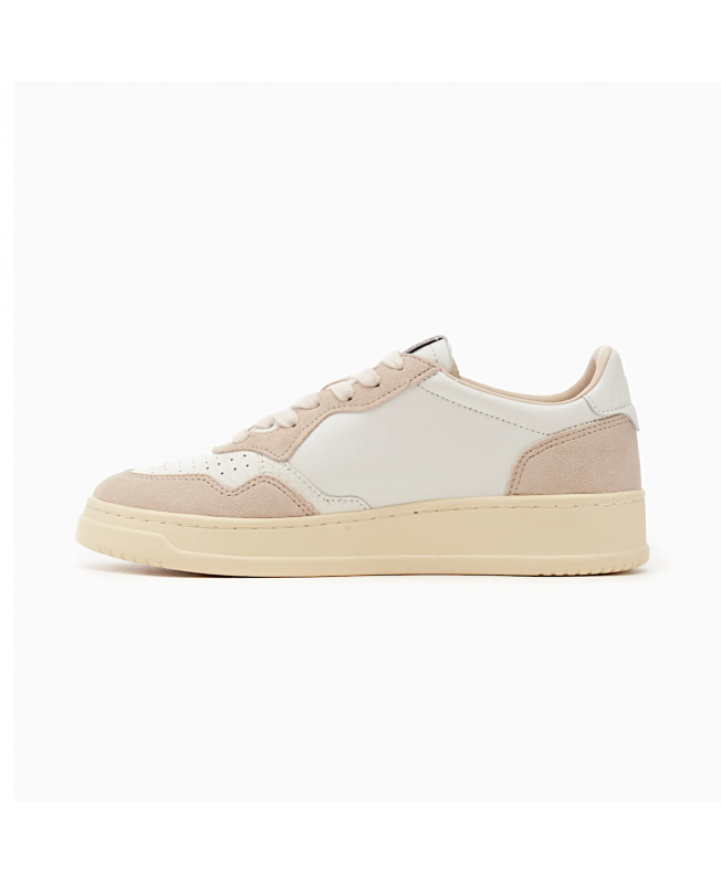 Autry Sneakers Medalist Low Volley uomo Bianco Beige AULM VY01 - autry