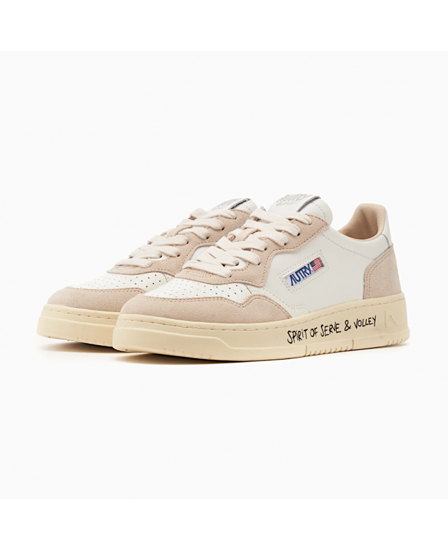 Autry Sneakers Medalist Low Wrt-Volley Donna Bianco Beige AULW - VY01 - autry