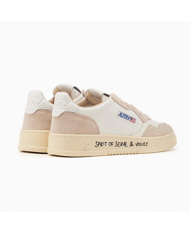 Autry Sneakers Medalist Low Wrt-Volley Donna Bianco Beige AULW - VY01 - autry