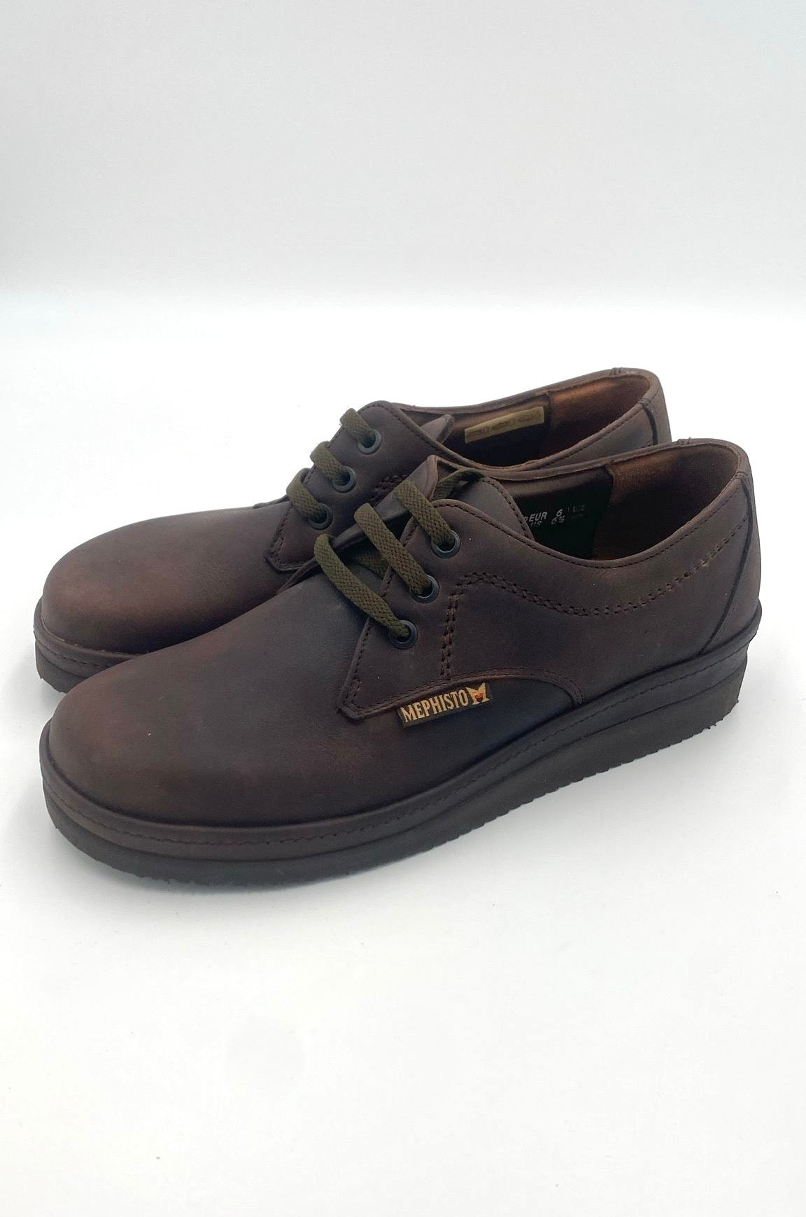 Mephisto Stringata nabuk ingrassato /Marrone - Mephisto