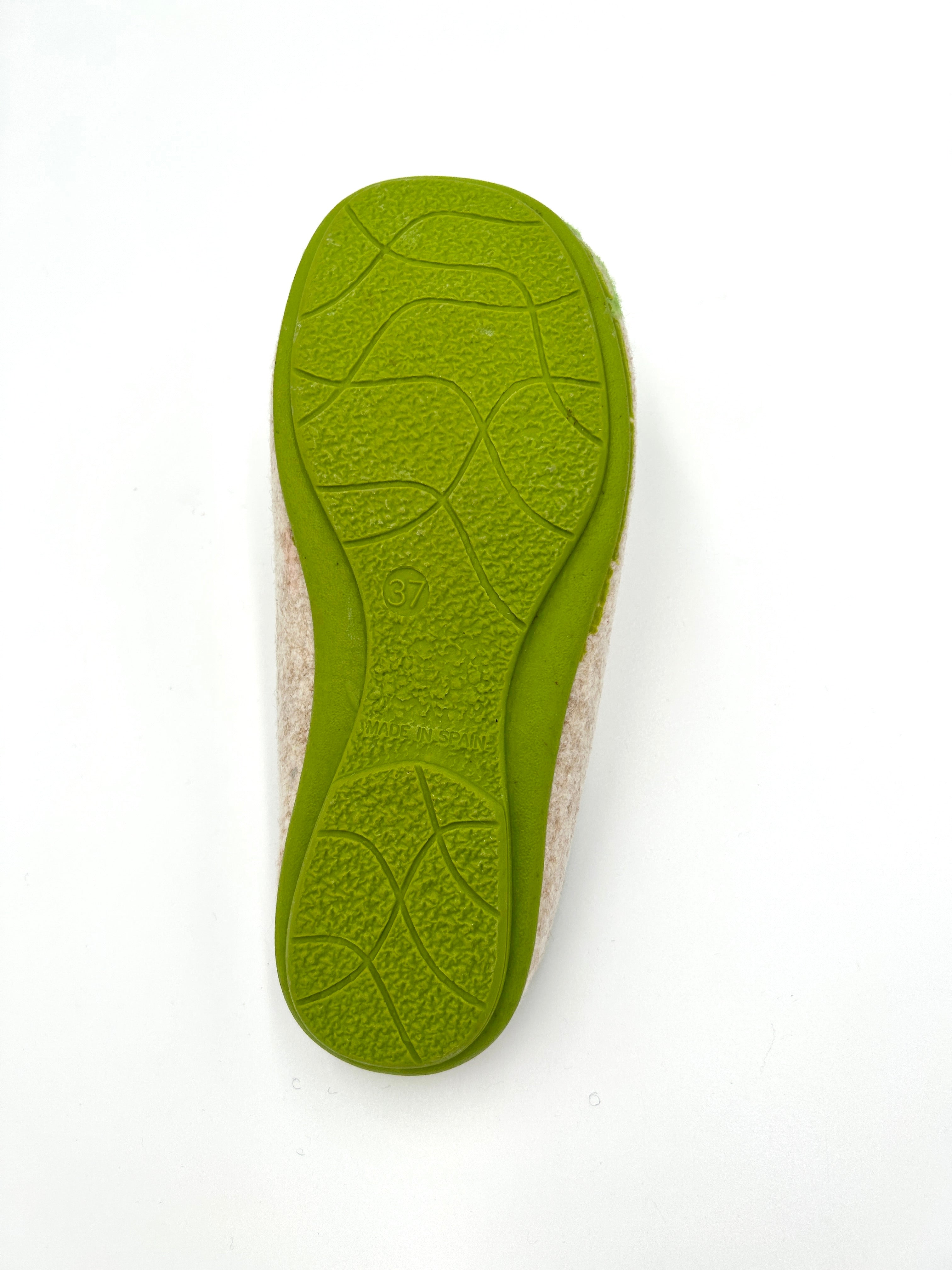 Riposella Pantofola ciabatta calda fantasia pecorella verde