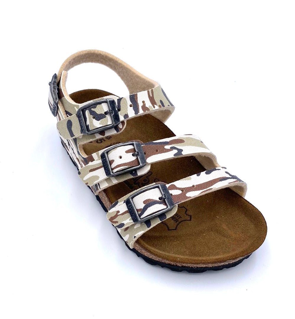 Birkenstock kids Birki’s Ellice camouflage rete brown - Birkenstock