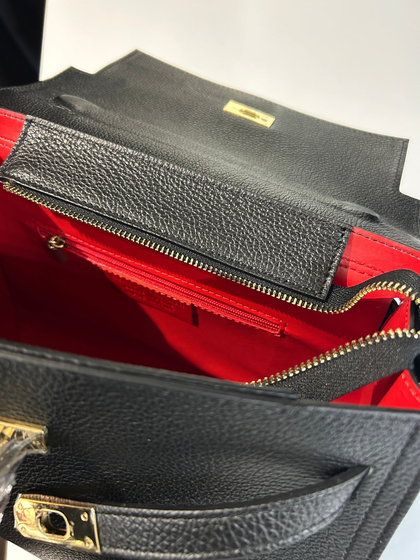 Borsa Made in Italy in Vera Pelle – Misura Grande | Nero - Made In Italy