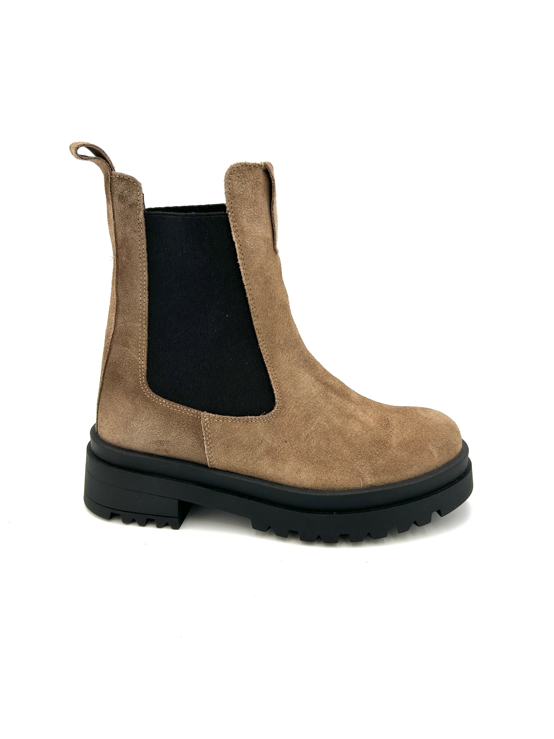 Made in Italy Beatles in pelle scamosciata marrone - Sebastiano Calzature