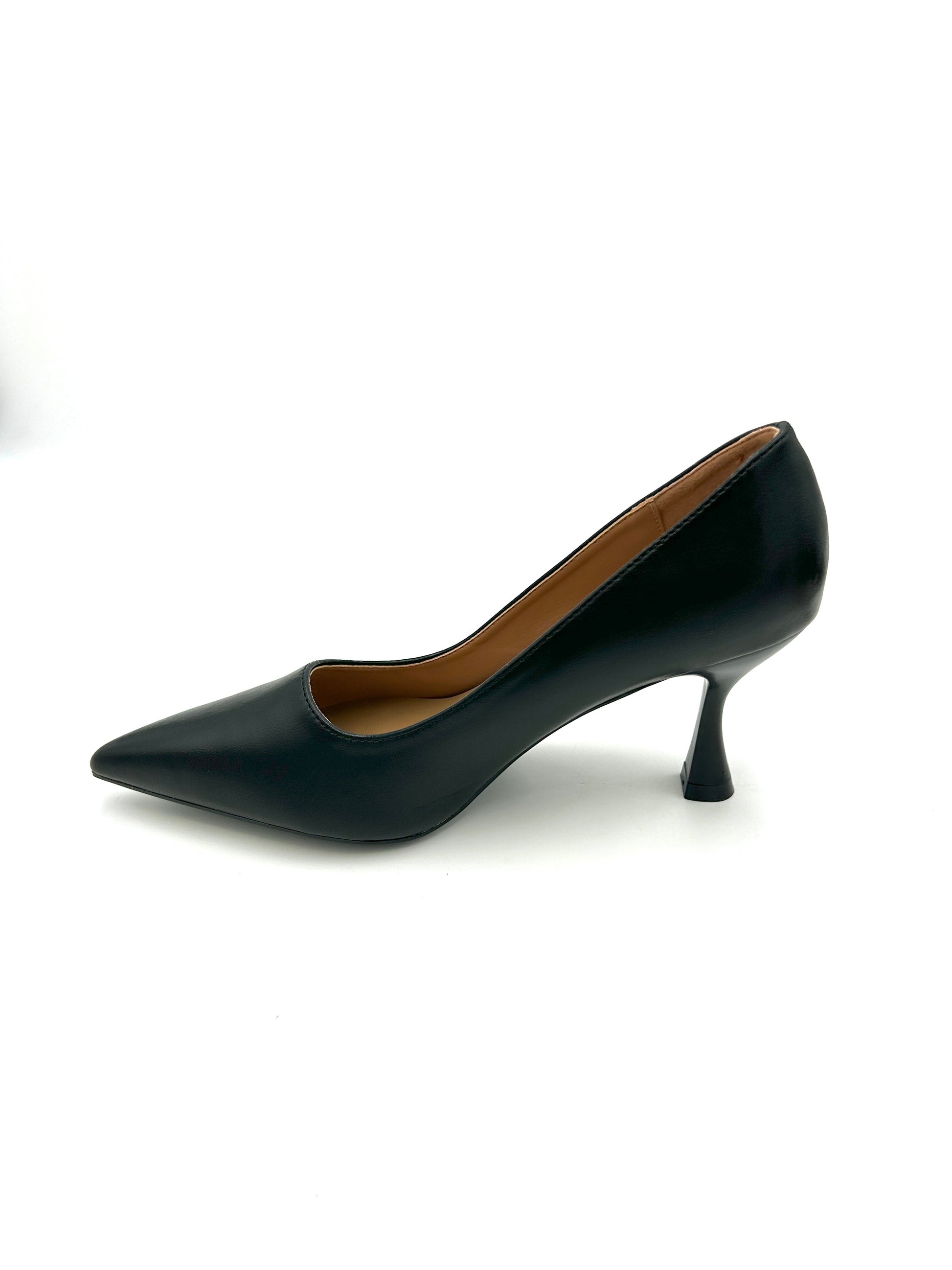 Décolleté da donna, 8 cm / Nude, Nero e Blu (sottopiede memory foam) - crichic