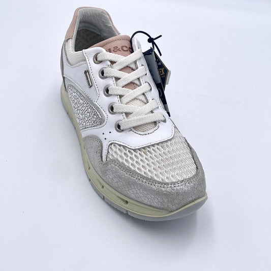 Igi&co Sneakers donna vera pelle e rete (GORE-TEX) bianco - Igi&co