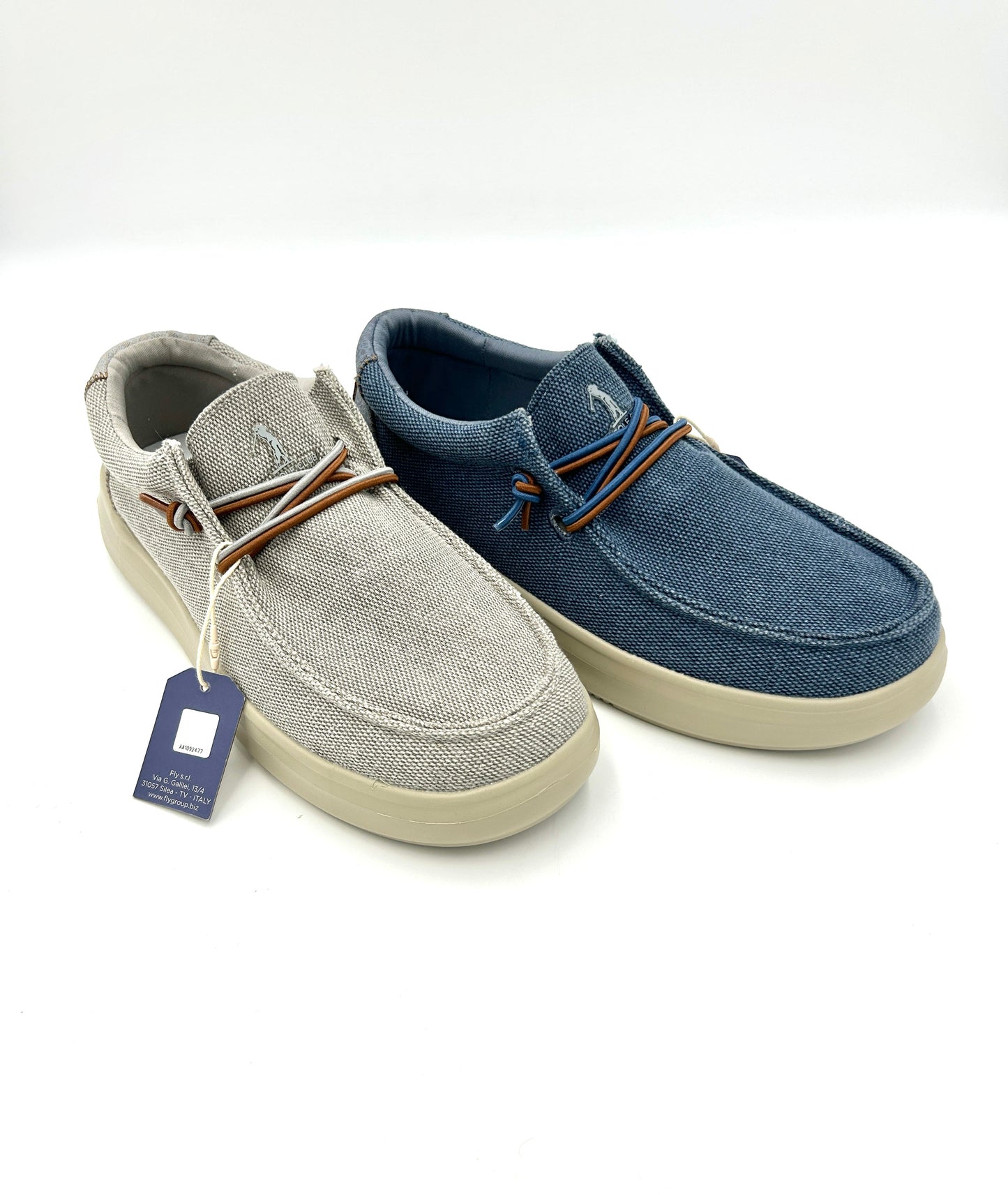 U.S. Golf Club Scarpe da uomo Slip on, fresca e comoda / Grigio e blu - Polo ralph lauren