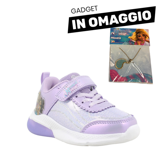 Primigi Sneakers lilla Mermaid Magic - chiusura a strappo - Primigi
