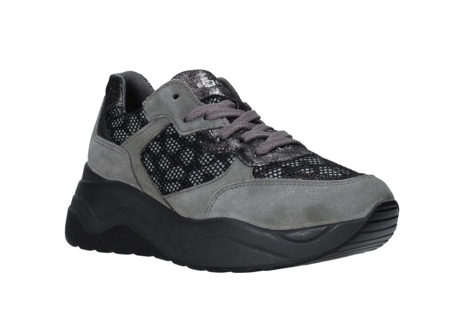 Igi&co Sneakers platform fantasia - grigio nero - Igi&co