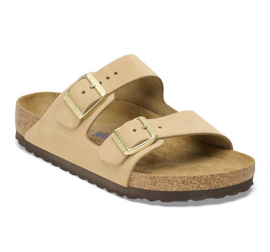 Birkenstock Arizona SFB Sandcastle, Nubuck Leather - Birkenstock