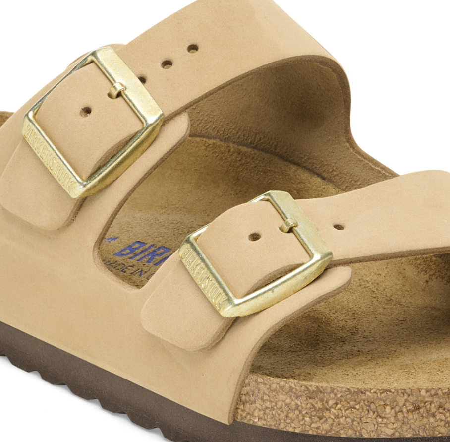 Birkenstock Arizona SFB Sandcastle, Nubuck Leather - Birkenstock