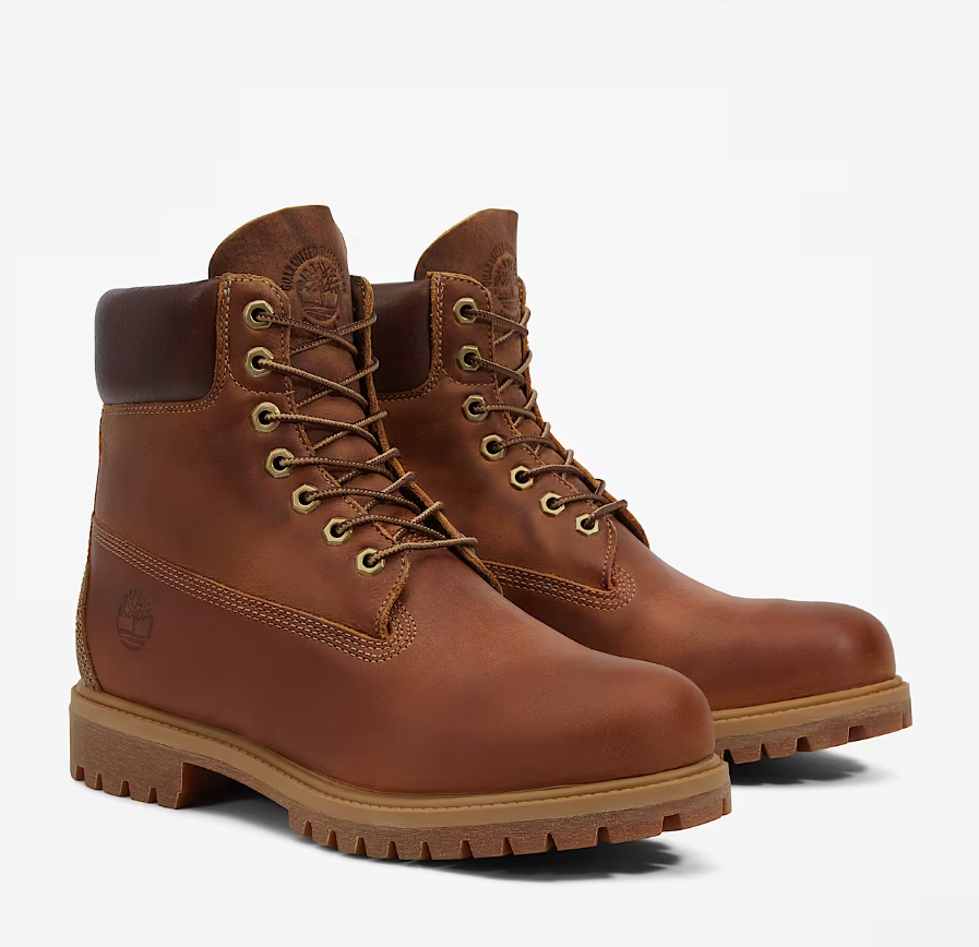 Timberland Stivale stringato impermeabile  Premium 6-inch da uomo - marrone - timberland