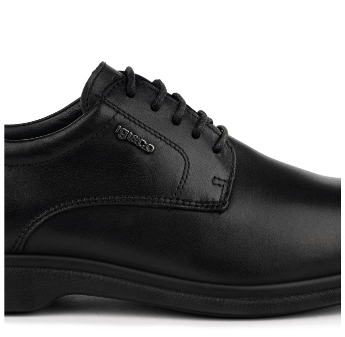 Igi&co Stringata nera da uomo in pelle - Igi&co