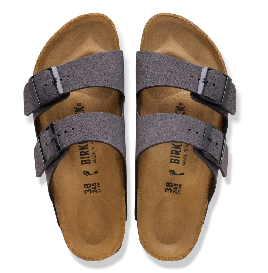 Birkenstock Arizona Birko-flor Velvet gray - Birkenstock