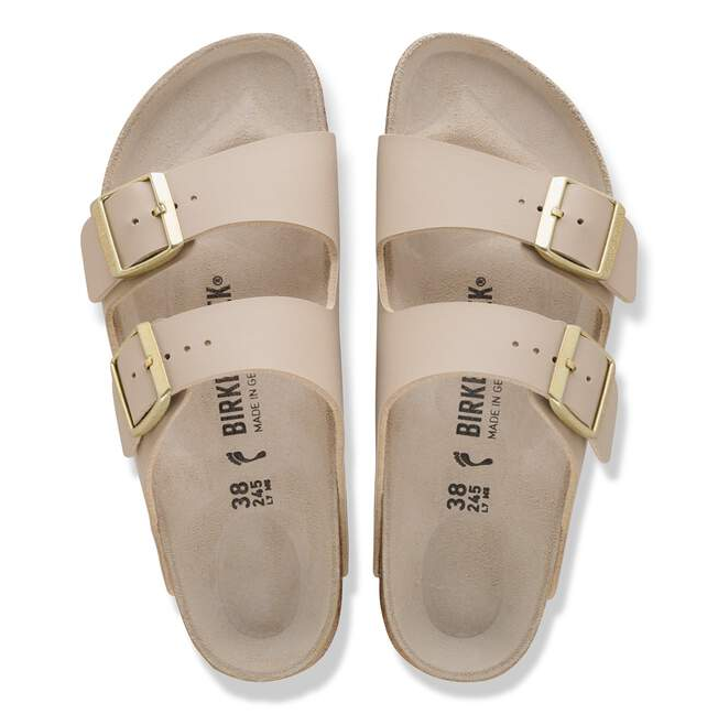 Birkenstock Arizona Birko flor Triples Sandcastle/oyster /Narrow fit - Birkenstock
