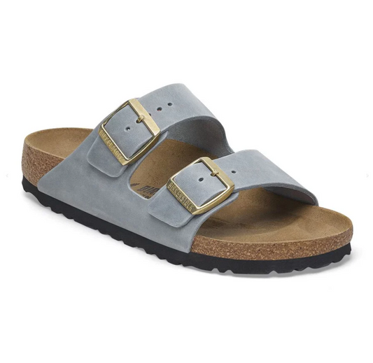 Birkenstock Arizona Oiled Leather Basalt gray /Narrow fit - Birkenstock