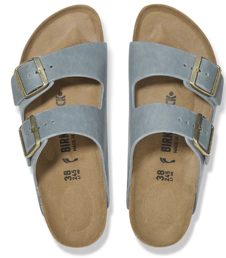 Birkenstock Arizona Oiled Leather Basalt gray /Narrow fit - Birkenstock