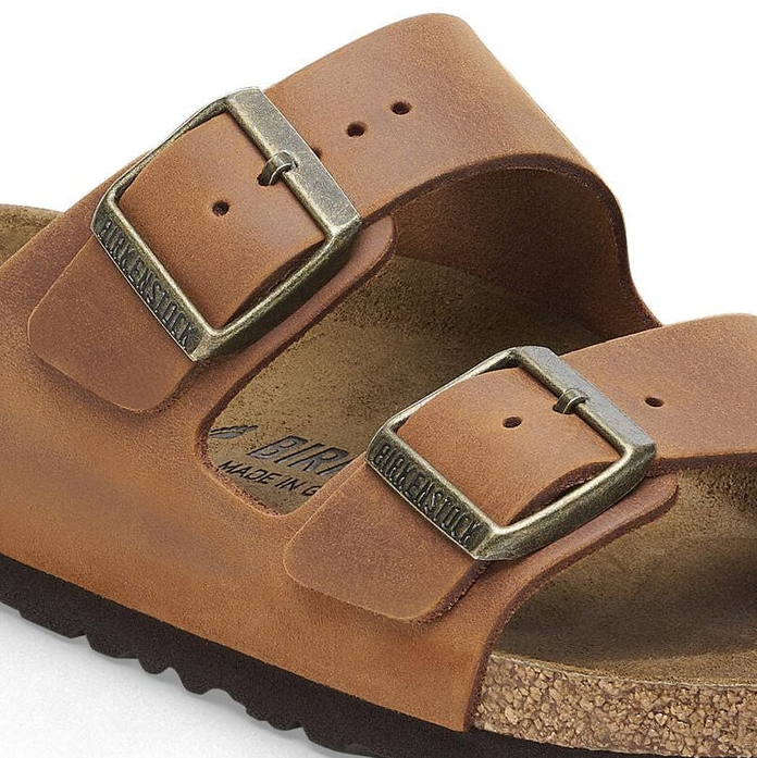 Birkenstock Arizona Oiled Leather cognac /Narrow fit - Birkenstock