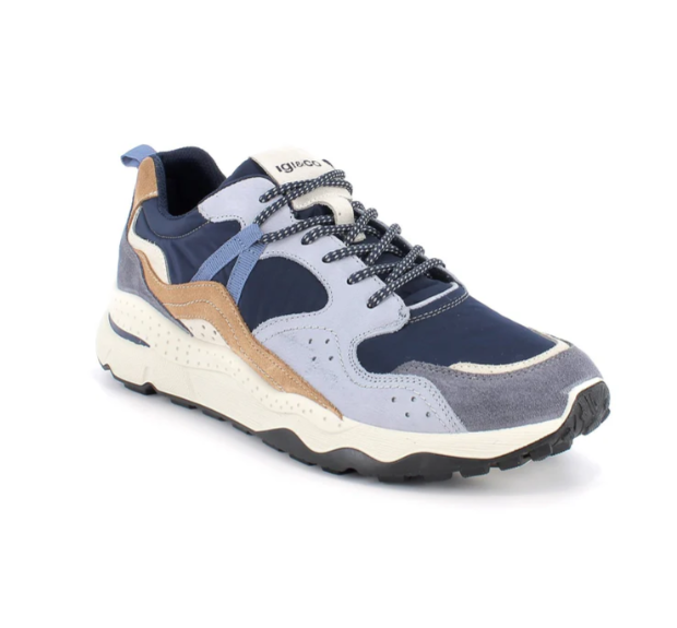 Igi&co Sneakers con lacci in rete, blu (memory foam) - Igi&co