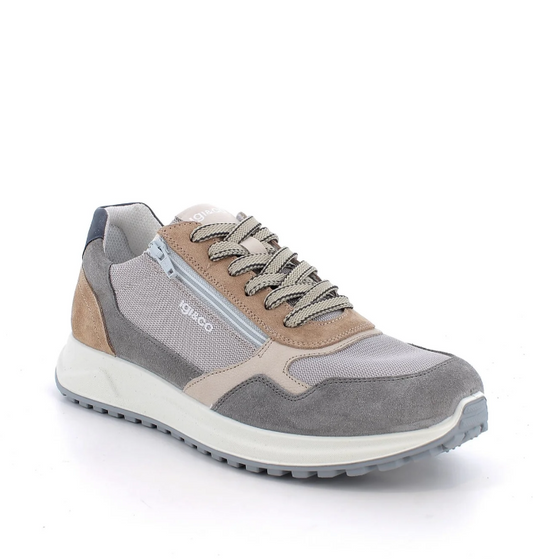 Igi&co Sneakers in rete con lacci e chiusura zip, grigia - Igi&co