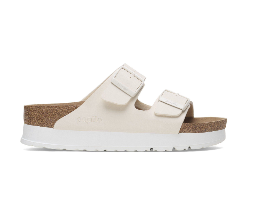 Papillio by Birkenstock Arizona PAP FLEX Platform, eggshell /Narrow fit - Birkenstock