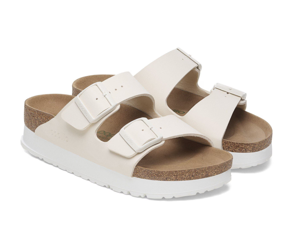 Papillio by Birkenstock Arizona PAP FLEX Platform, eggshell /Narrow fit - Birkenstock