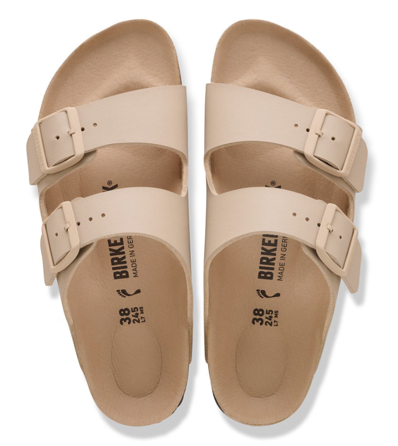 Birkenstock Arizona Birko-flor Triples sandcastle /Narrow fit - Birkenstock