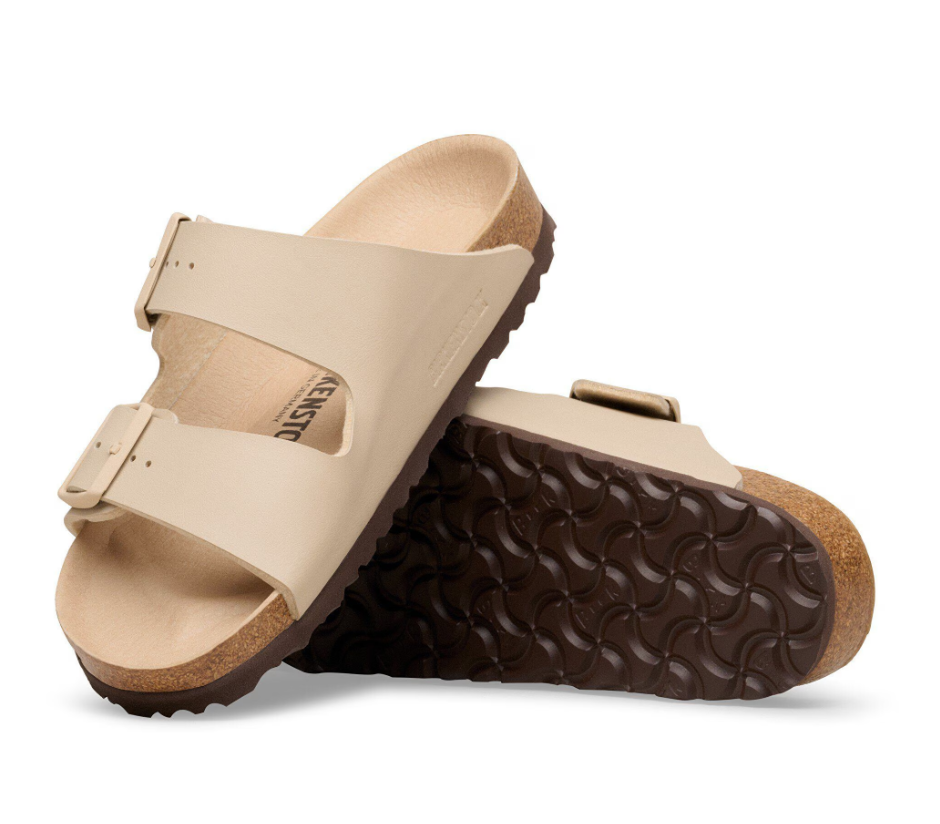 Birkenstock Arizona Birko-flor Triples sandcastle /Narrow fit - Birkenstock