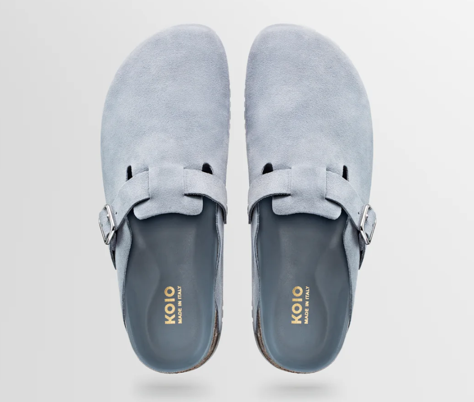 Koio Sabot Clogs “Salerno” camoscio - grigio - Koio