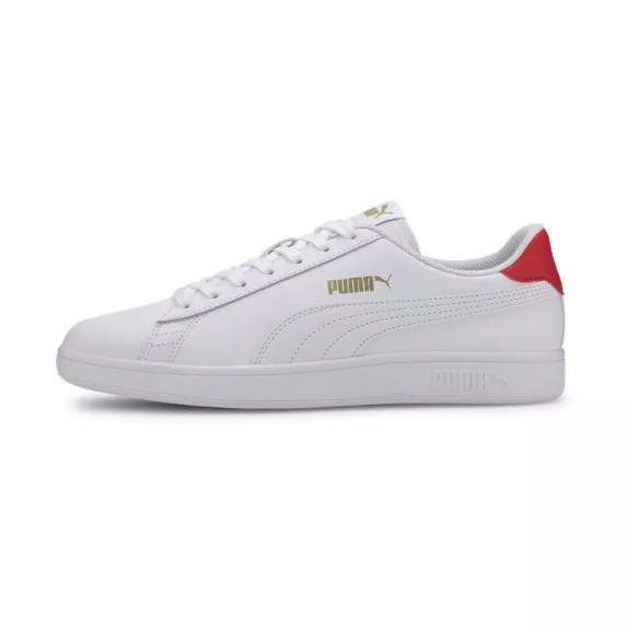 Puma Sneakers Smash v2 L - white high risk red gold - Puma
