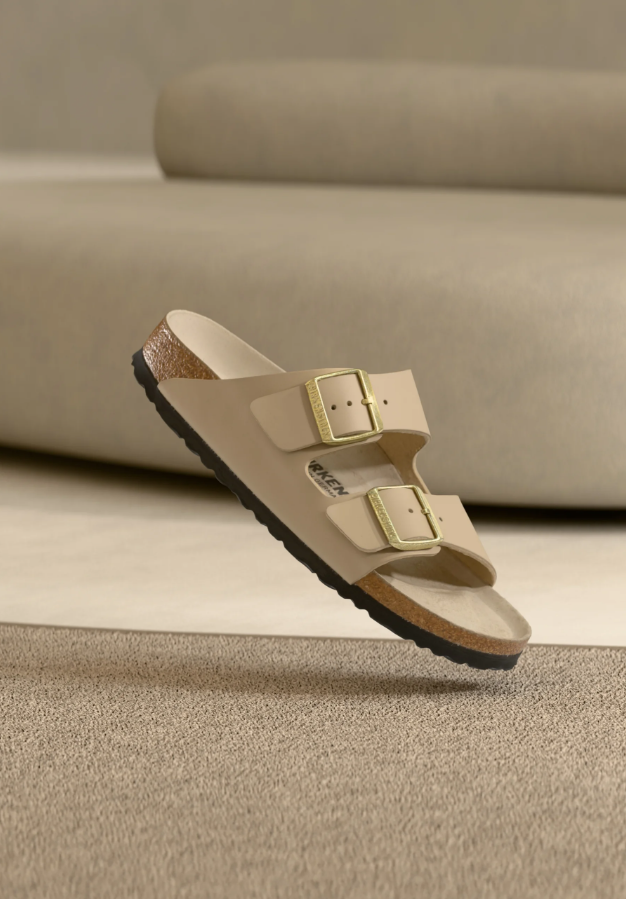Birkenstock Arizona Birko flor Triples Sandcastle/oyster /Narrow fit - Birkenstock