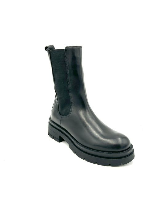 Fattore Donna Chelsea Boots in vera pelle - nero - fattore donna