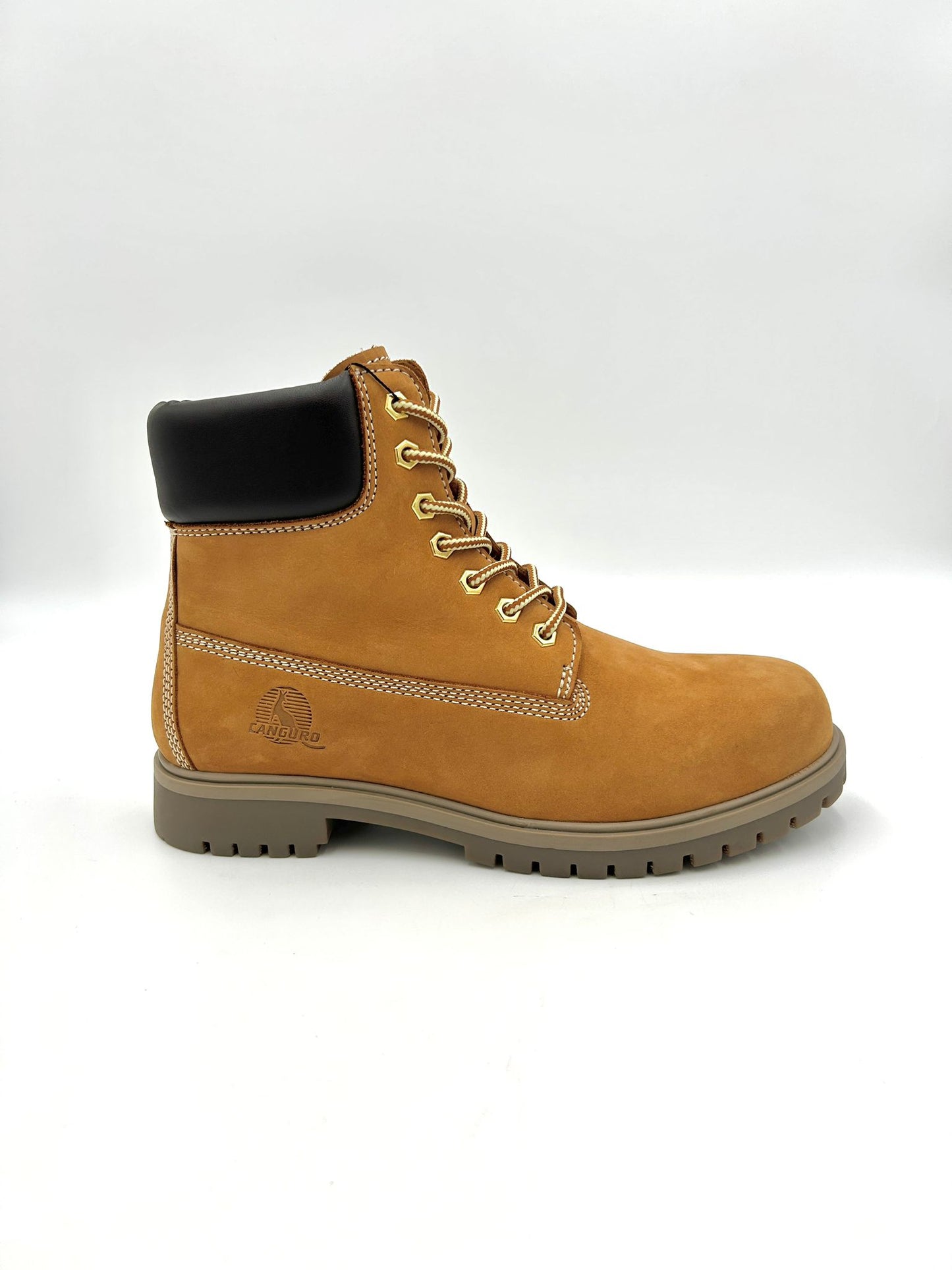 Canguro Scarpone Giallone, vera pelle - marrone beige