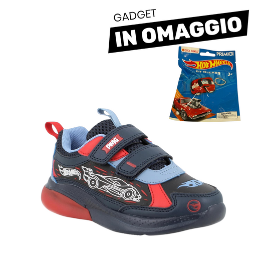 Primigi Sneakers blu Hot Wheels - chiusura a strappo (con luci) - Primigi