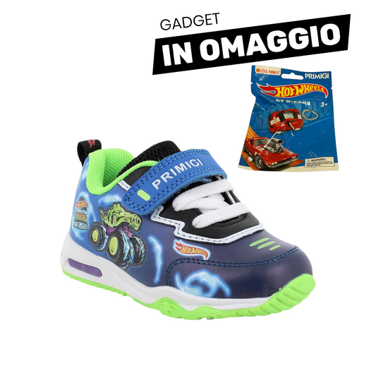 Primigi Sneakers sky blue Hot Wheels - chiusura a strappo - Primigi