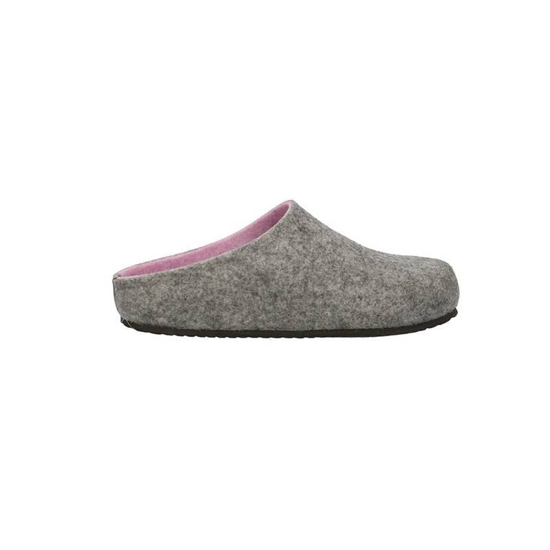 Igi&co Pantofola donna Oslo - grigio e lilla - Igi&co