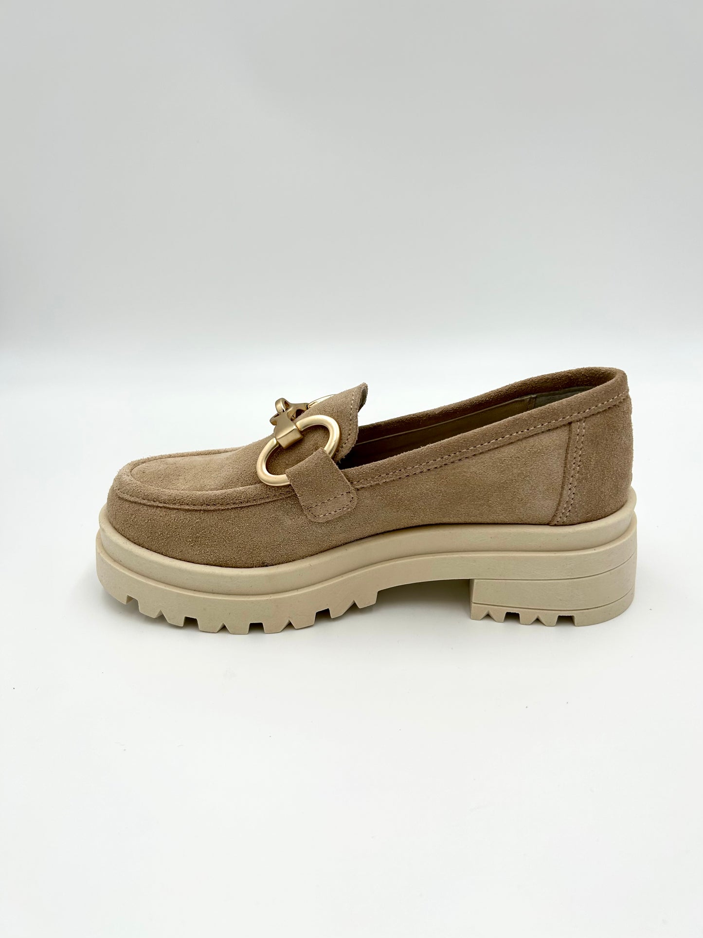 Made in italy Mocassino scamosciato - beige - Made in Italy
