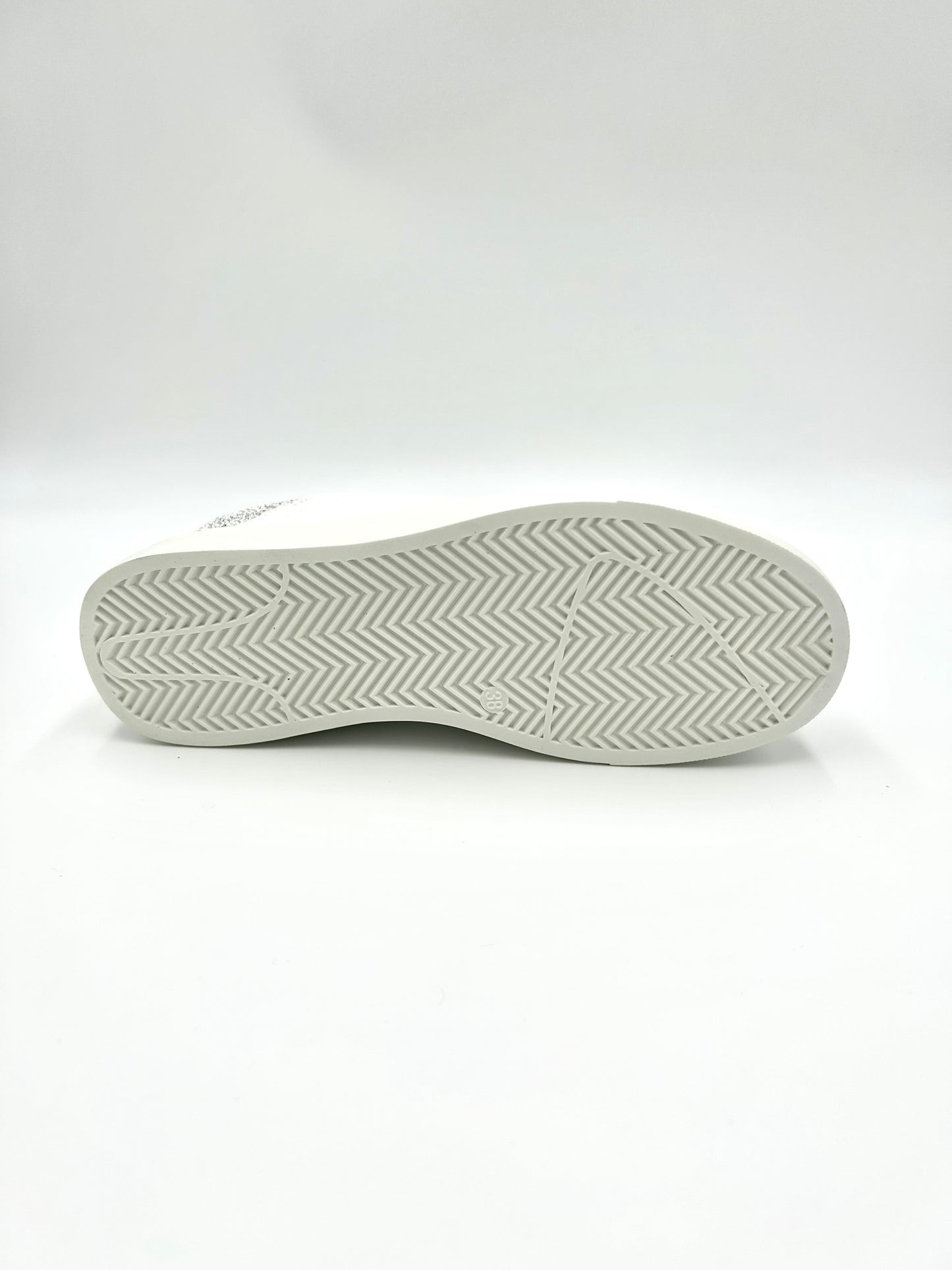 Rucoline Sneakers donna GB539 - White and glitter silver - Rucoline