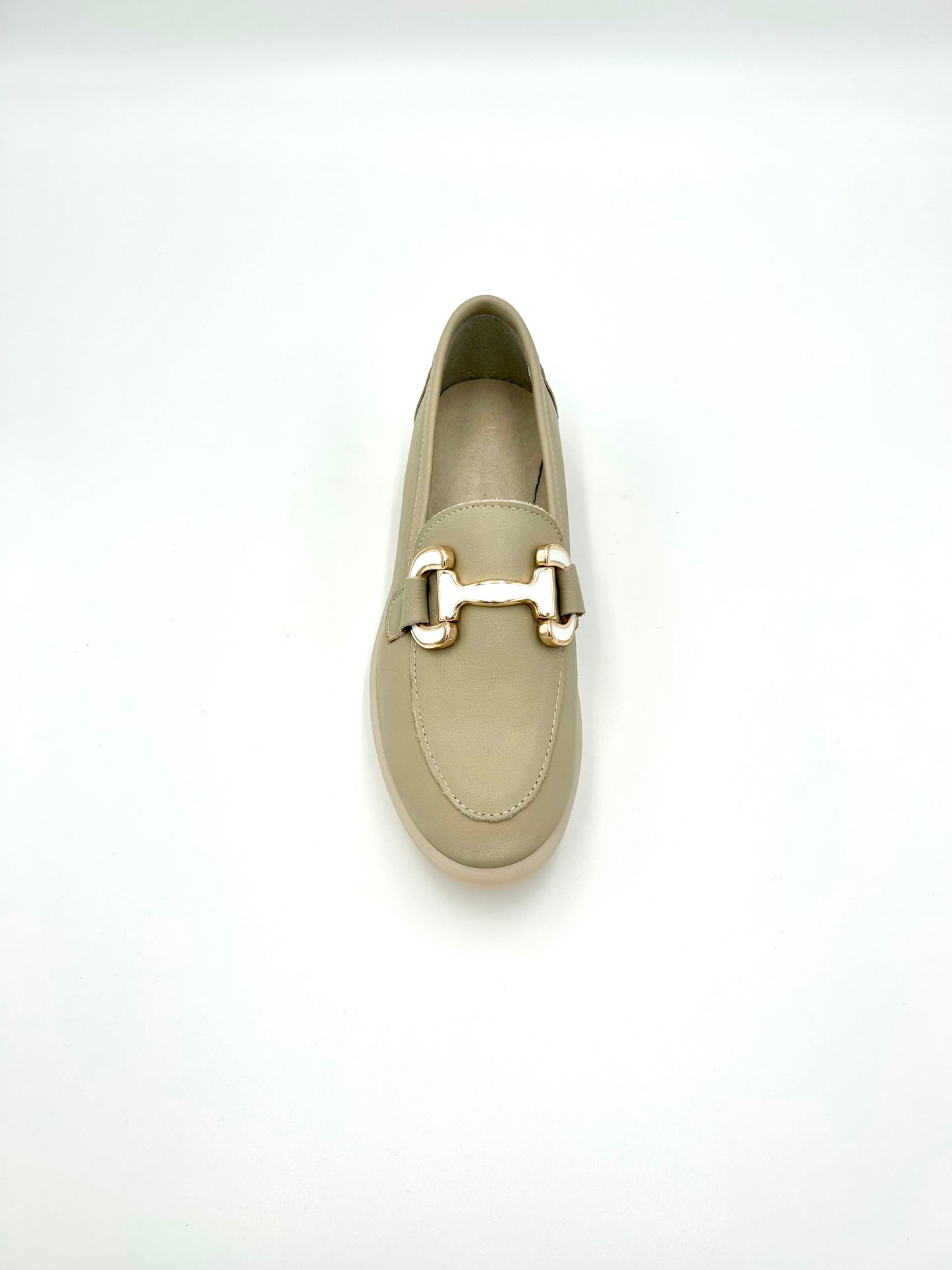 Made in italy Mocassino basso in pelle - beige - Made in Italy