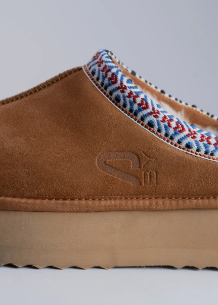 Massimo Santini PRISCA - SABOT CAMMELLO IN VELOUR - vera pelle marrone - Massimo Santini