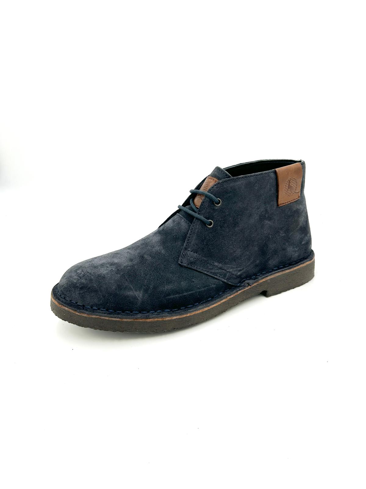 Canguro Polacchino in vera pelle - Blu - Canguro