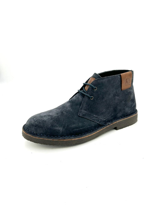 Canguro Polacchino in vera pelle - Blu - Canguro