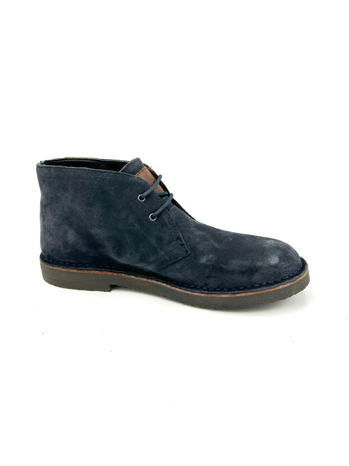 Canguro Polacchino in vera pelle - Blu - Canguro