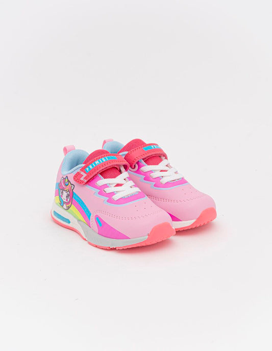 Primigi Scarpetta Sneakers Unicorno chiusura strappo - rosa (con luci) - Primigi