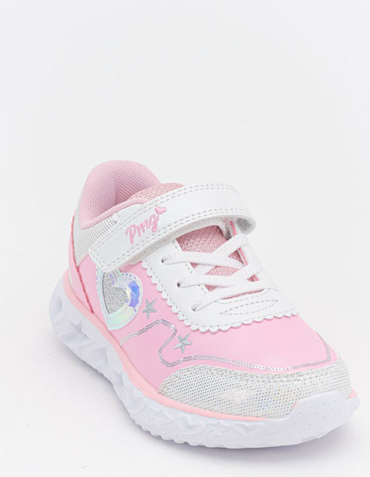 Primigi Sneakers bambina chiusura a strappo e lacci finti - rosa - Primigi