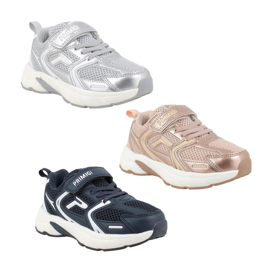 Primigi Sneakers unisex con strap - Grigio, Blu e Rosa - Primigi